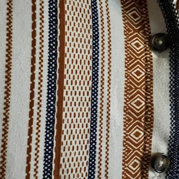 Striped Sleeveless Button-Down Dress - Picture 3 of 7